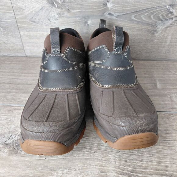 LL Bean Storm Chaser 4 Boots Mens Size 11 Brown Tek 2.5 Slip On Waterproof Shoe - Picture 3 of 13